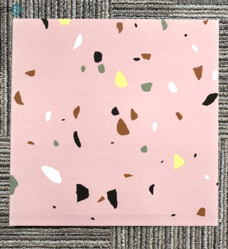 Gạch Terrazzo hồng pastel 