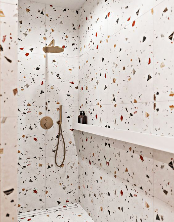 Gạch terrazzo ốp lát nhà vệ sinh chống trơn trượt